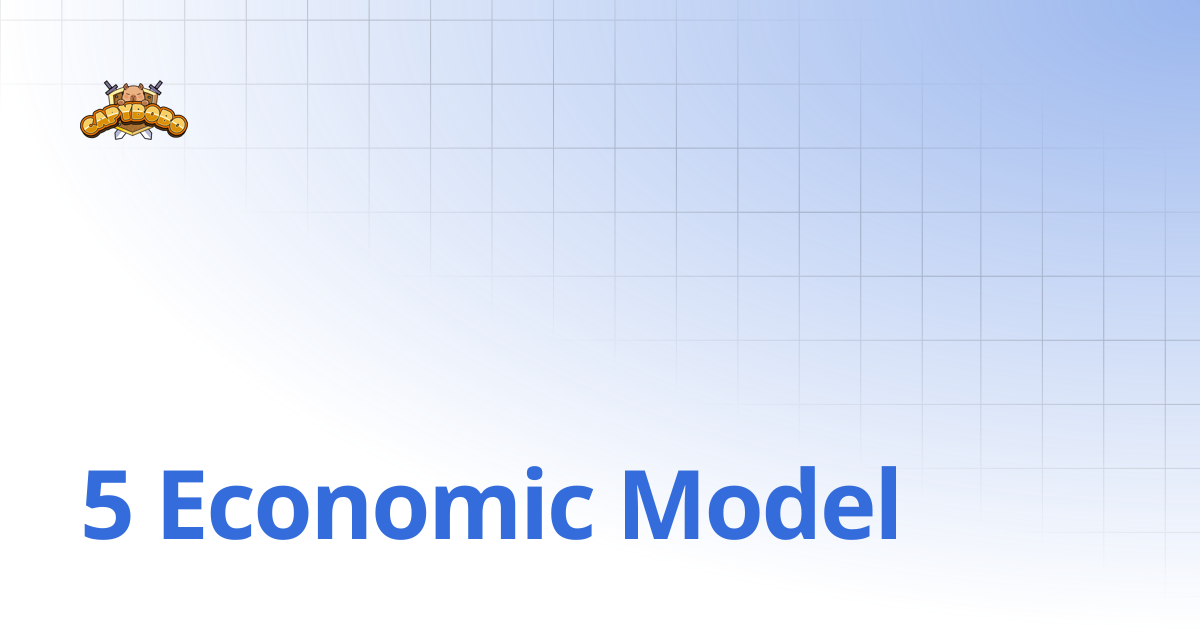 5 Economic Model | Capybobo Whitepaper